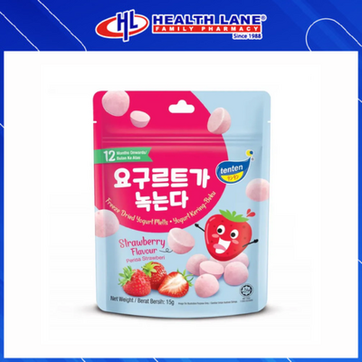 TENTEN FREEZE DRIED YOGURT MELTS STRAWBERRY 15G